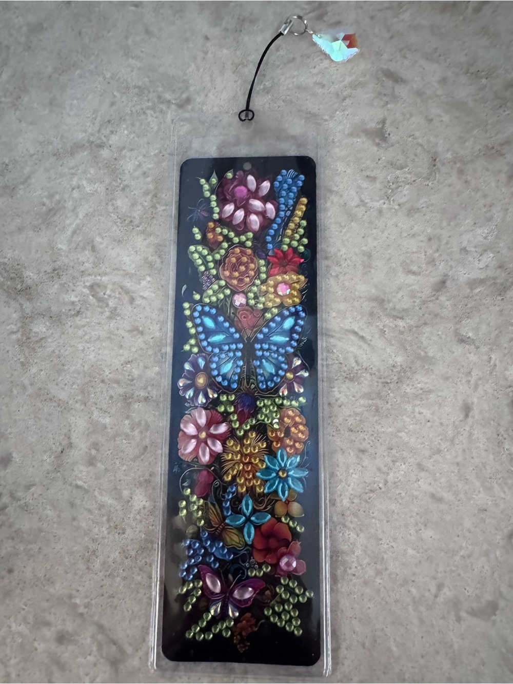 Rhinestone Embellished Butterfly themed Bookmark
